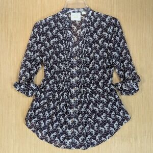 Maeve Anthropologie Monkey Animal Tunic Shirt Peplum Whimsy Artsy Chic Women's 0